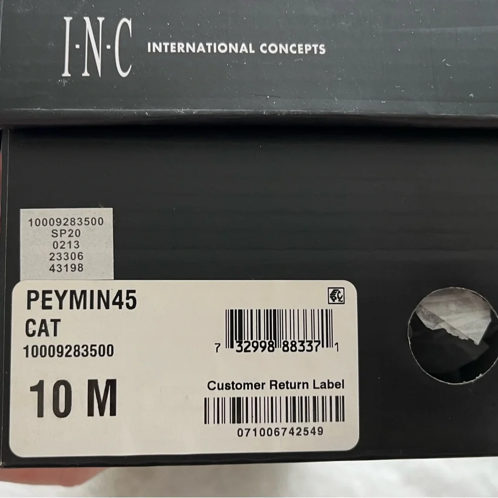 INC Cat Graphic Rhinestone Peymin Round Toe Platform Slip On Slide Sandals 10_3